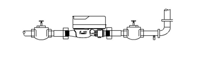 IC卡智能水表安装示意图
